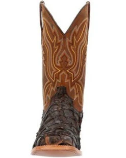 Durango Men's Exotic Pirarucu Skin Western Boots - Broad Square Toe 12 Durango Men's Exotic Pirarucu Skin Western Boots - Broad Square Toe -Fashion Shoes Store 2000359779 201 P4