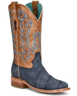 Corral Women's Exotic Alligator Skin Western Boots - Broad Square Toe -Fashion Shoes Store 2000360087 907 P1