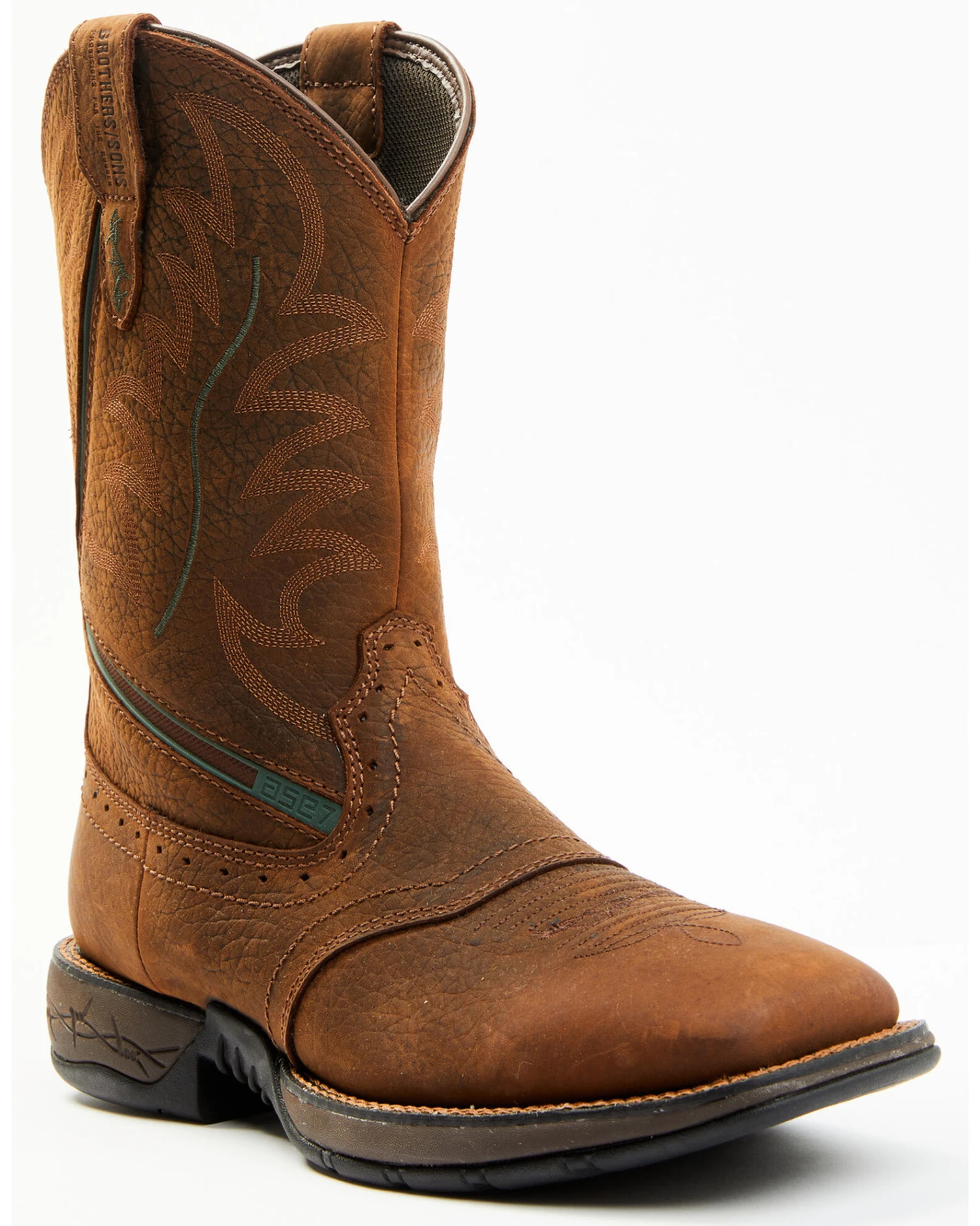 Brothers & Sons Men's Lite Performance Western Boots - Broad Square Toe 5 Brothers & Sons Men's Lite Performance Western Boots - Broad Square Toe - Image 3