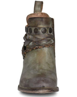 Circle G Women's Moss Zipper Harness Fashion Booties - Round Toe 8 Circle G Women's Moss Zipper Harness Fashion Booties - Round Toe -Fashion Shoes Store 2000361041 370 P3