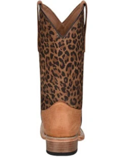 Circle G Girls' Leopard Print Western Boots - Square Toe -Fashion Shoes Store 2000361088 271 P4