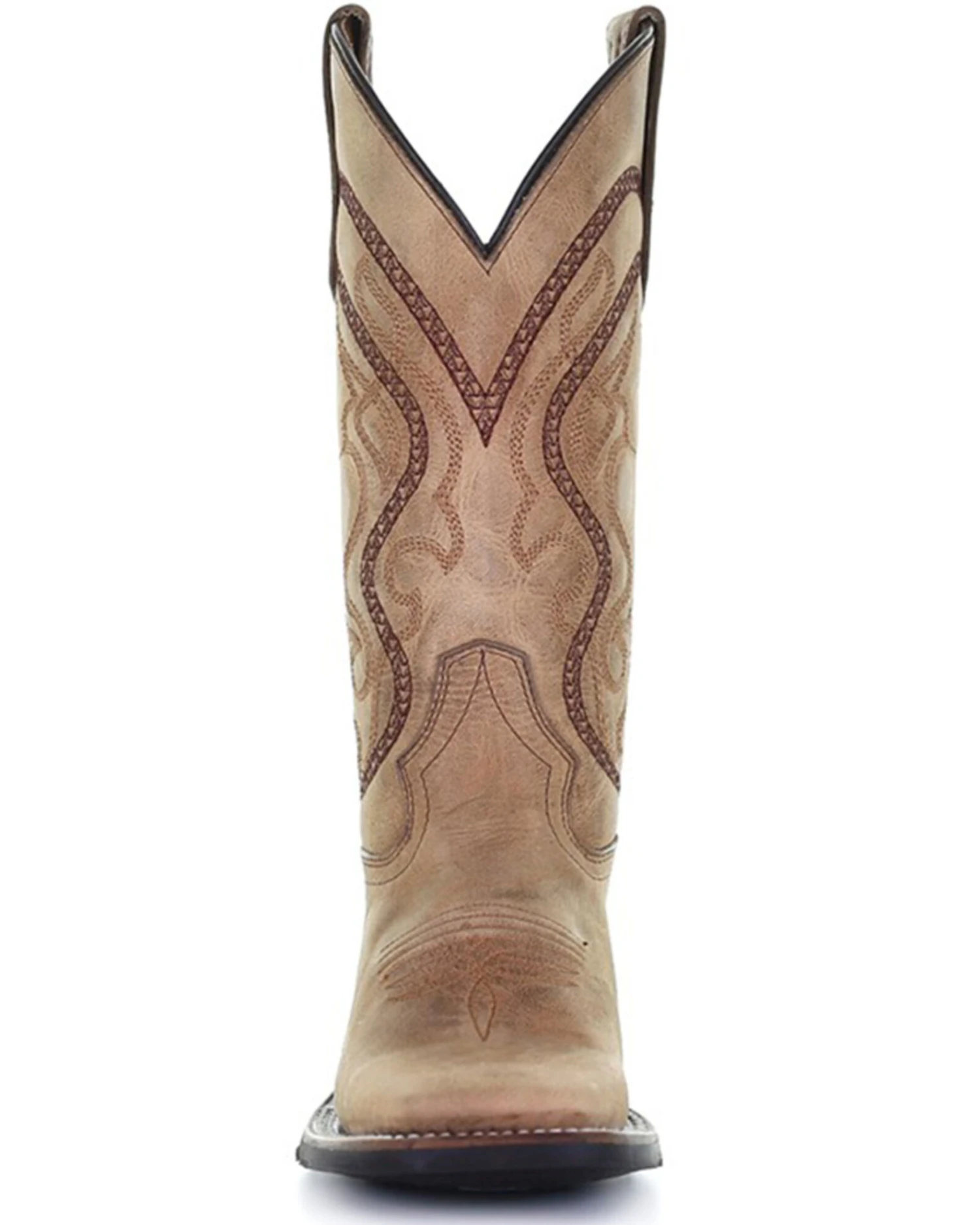 Corral Women's Saddle Embroidered Leather Western Boot - Broad Square Toe 4 Corral Women's Saddle Embroidered Leather Western Boot - Broad Square Toe - Image 2