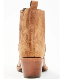 Liberty Black Women's Simone Classic Embroidered Pull On Fashion Booties - Snip Toe