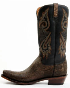Lucchese Men's Mingus Exotic Shark Western Boots - Square Toe -Fashion Shoes Store 2000364796 001 P3