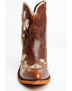 Liberty Black Women's Loren Tonal Floral Embroidered Western Fashion Booties - Medium Toe -Fashion Shoes Store 2000366554 200 P4