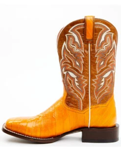 Dan Post Men's Buttercup Eel Exotic Western Boots - Broad Square Toe -Fashion Shoes Store 2000366811 200 P3
