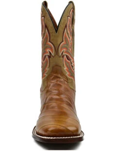 Dan Post Men's Eel Exotic Western Boots - Broad Square Toe -Fashion Shoes Store 2000366814 200 P4