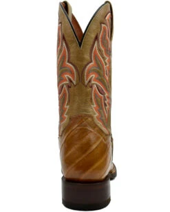 Dan Post Men's Eel Exotic Western Boots - Broad Square Toe -Fashion Shoes Store 2000366814 200 P5