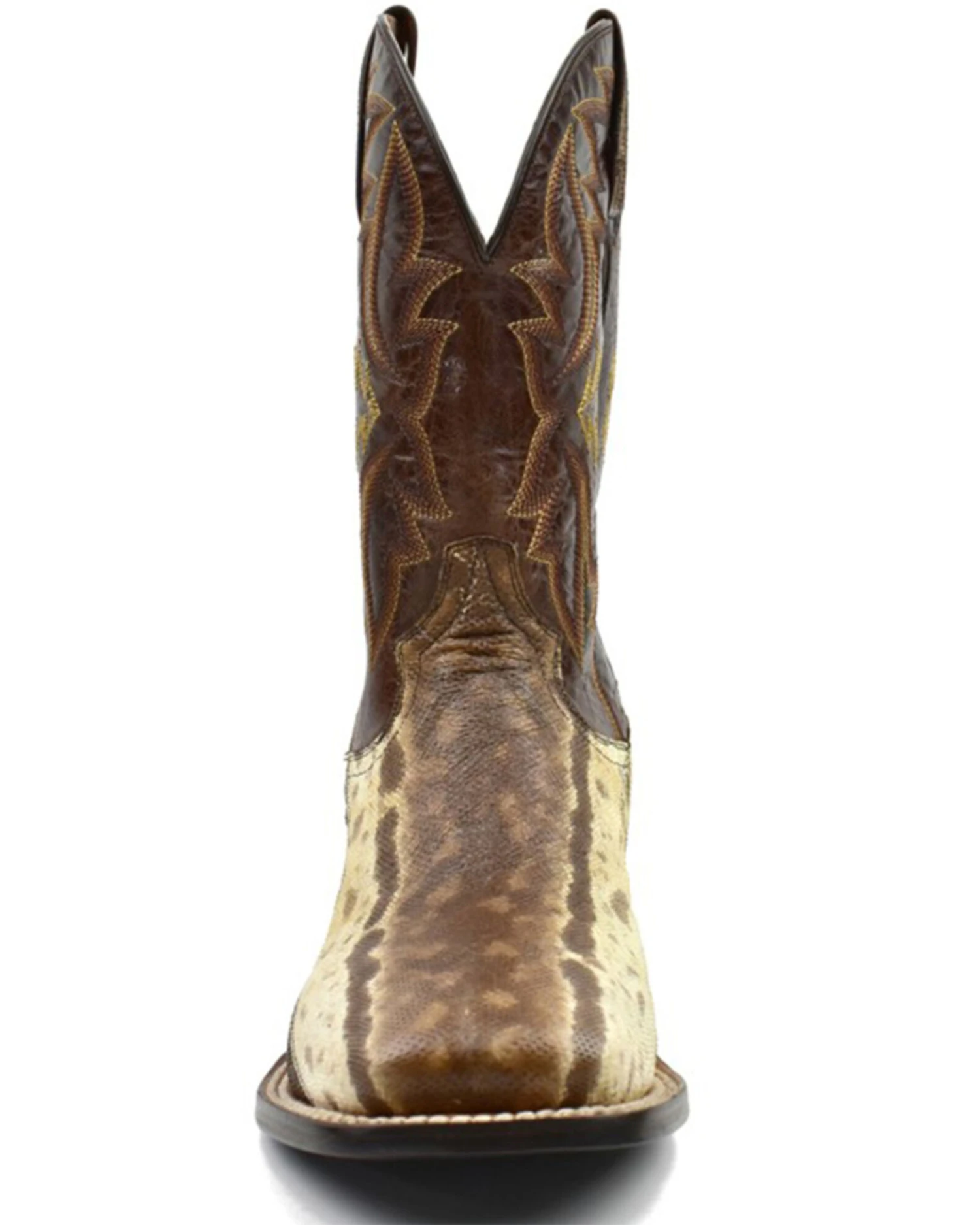 Dan Post Men's Karung Snake Brown Exotic Western Boots - Broad Square Toe 3 Dan Post Men's Karung Snake Brown Exotic Western Boots - Broad Square Toe