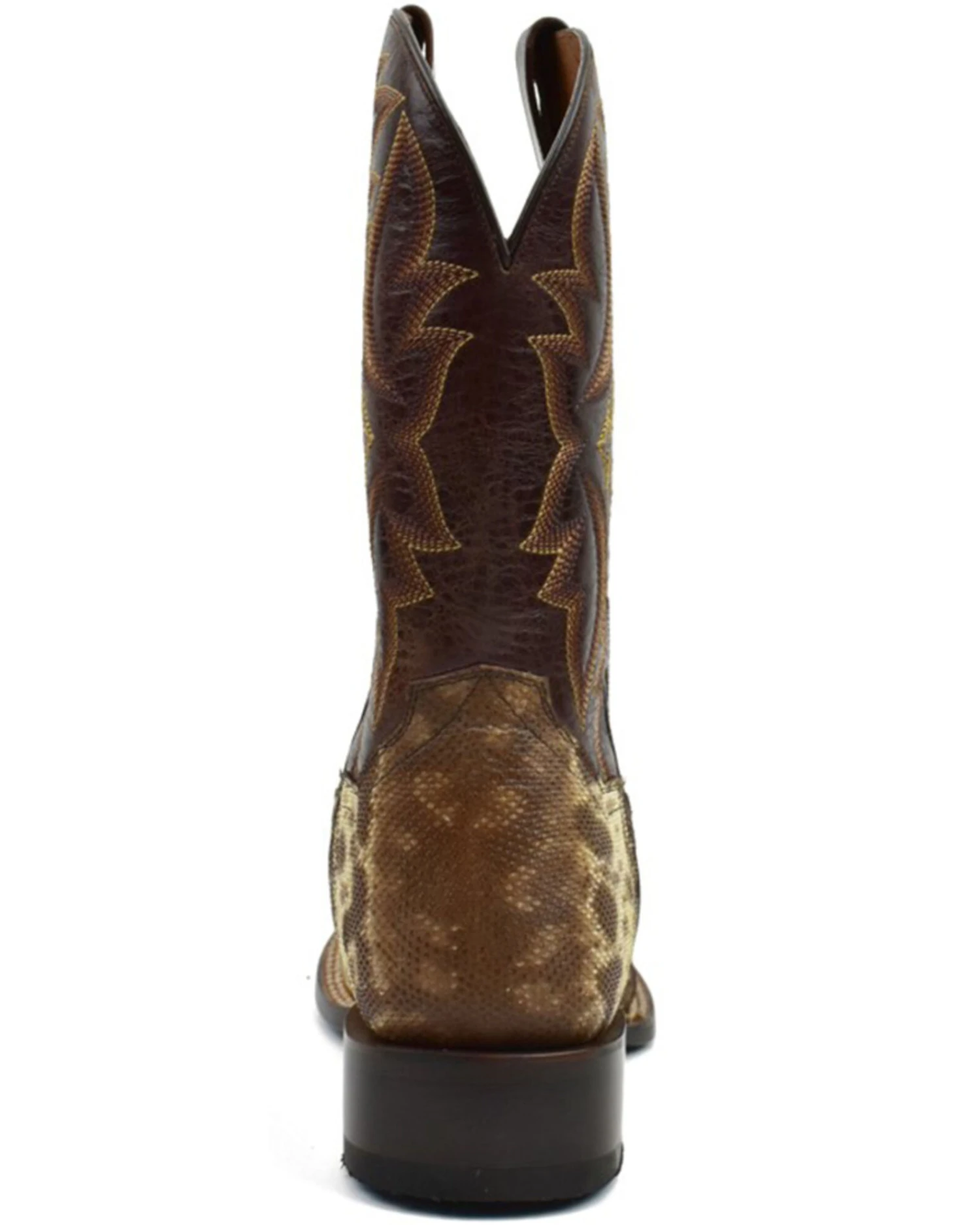 Dan Post Men's Karung Snake Brown Exotic Western Boots - Broad Square Toe 4 Dan Post Men's Karung Snake Brown Exotic Western Boots - Broad Square Toe - Image 2