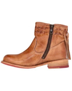 Bed Stu Women's Craven Dip Dye Leather Ankle Boots - Round Toe