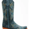 Planet Cowboy Women's Steel My Blues Psychedelic Suede Leather Western Boot - Snip Toe