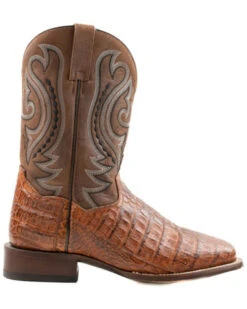 Dan Post Men's Exotic Caiman Western Boots - Broad Square Toe -Fashion Shoes Store 2000370753 235 P2