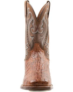 Dan Post Men's Exotic Caiman Western Boots - Broad Square Toe -Fashion Shoes Store 2000370753 235 P4