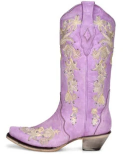 Corral Women's Embroidered Floral & Crystal Studded Tall Western Boots - Snip Toe 12 Corral Women's Embroidered Floral & Crystal Studded Tall Western Boots - Snip Toe -Fashion Shoes Store 2000370778 530 P3