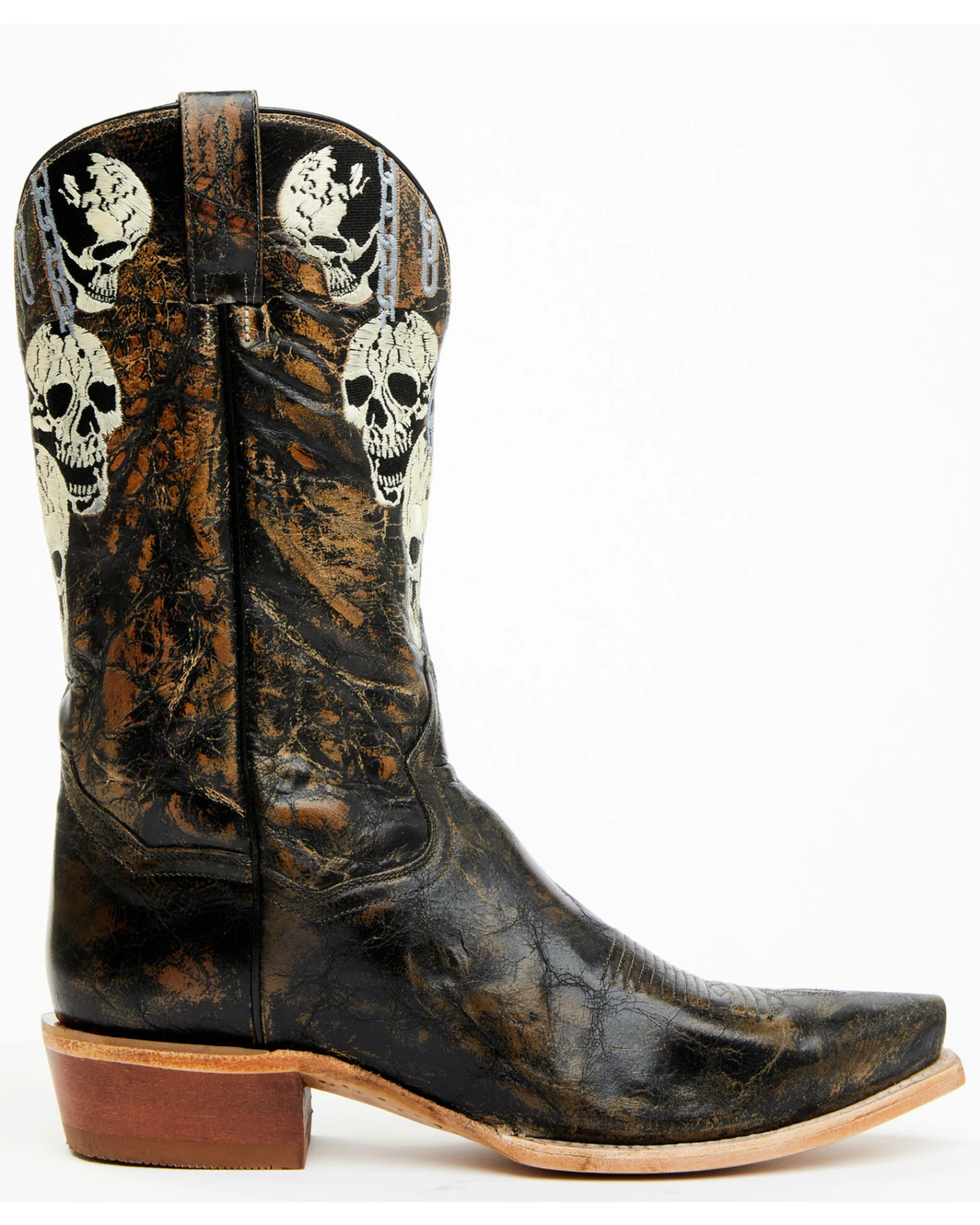 Dan Post Men's 13" Skull Face Tall Western Boot - Snip Toe 7 Dan Post Men's 13" Skull Face Tall Western Boot - Snip Toe - Image 5