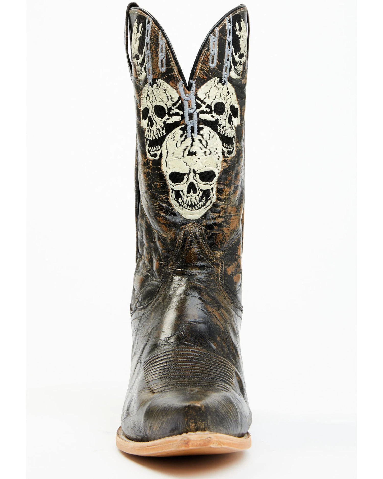 Dan Post Men's 13" Skull Face Tall Western Boot - Snip Toe 4 Dan Post Men's 13" Skull Face Tall Western Boot - Snip Toe - Image 2