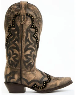 Laredo Women's Skyla Floral Studded Western Performance Boots - Snip Toe -Fashion Shoes Store 2000371067 201 P2