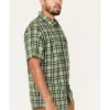 Brothers & Sons Men's Casual Plaid Short Sleeve Button Down Western Shirt