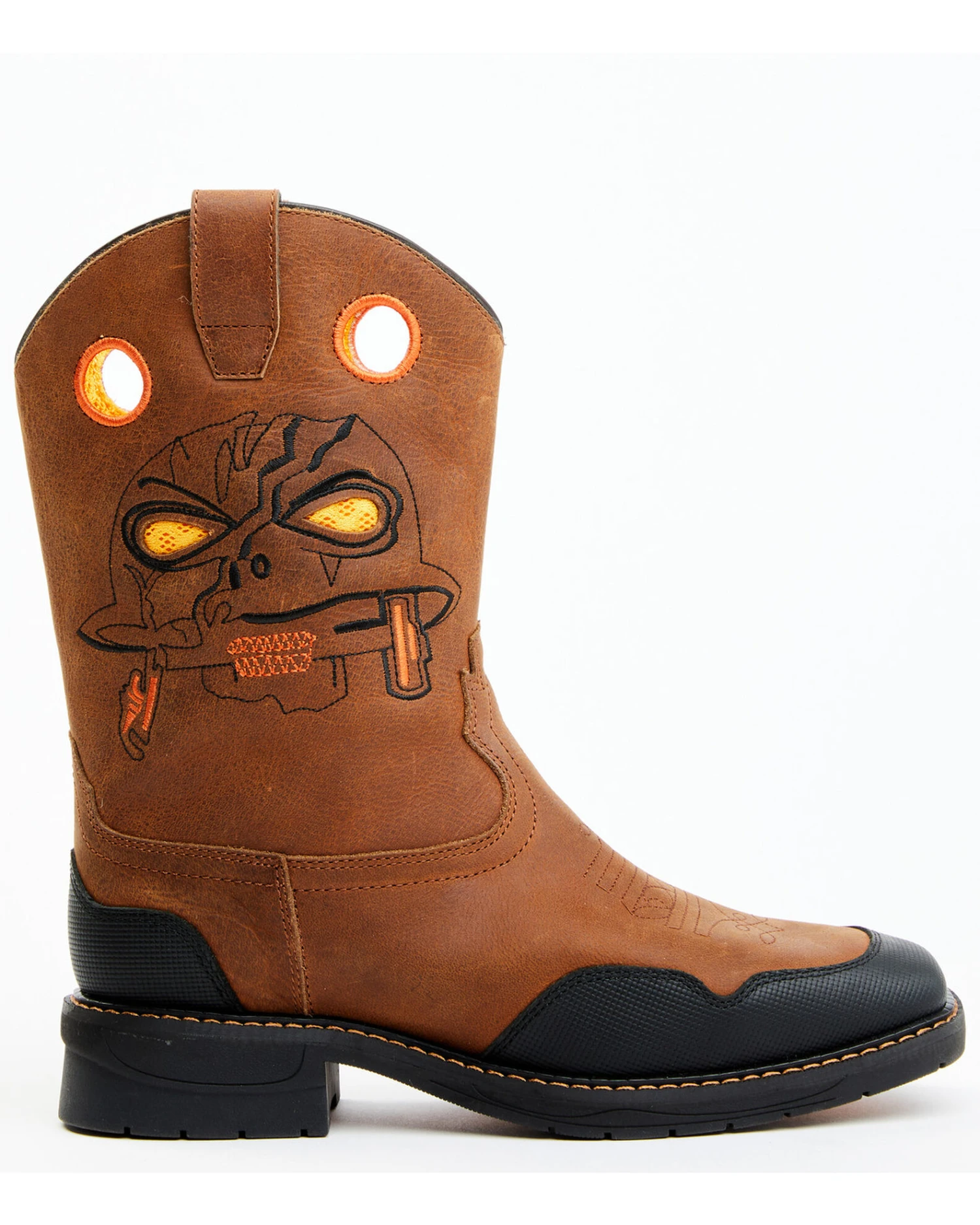 Cody James Boys' Skull Work Boots - Broad Square Toe 5 Cody James Boys' Skull Work Boots - Broad Square Toe - Image 3