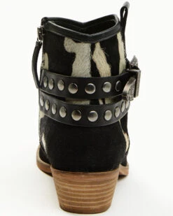 Shyanne Women's Bess Cow Print Western Booties - Round Toe -Fashion Shoes Store 2000375515 001 P5