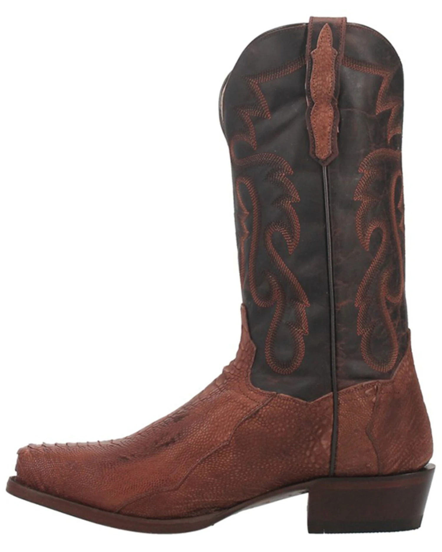 Dan Post Men's Sprinter Ostrich Leg Exotic Western Boots - Square Toe 9 Dan Post Men's Sprinter Ostrich Leg Exotic Western Boots - Square Toe - Image 7