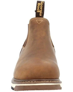 Georgia Boot Men's AMP LT Wedge Chelsea Romeo Work Boot - Round Toe -Fashion Shoes Store 2000379117 200 P4