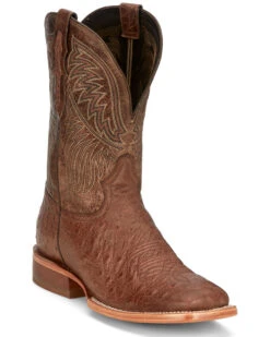 Tony Lama Men's Alamosa Smooth Ostrich Western Boots - Broad Square Toe -Fashion Shoes Store 2000379341 200 P1