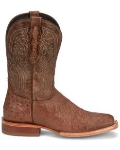 Tony Lama Men's Alamosa Smooth Ostrich Western Boots - Broad Square Toe -Fashion Shoes Store 2000379341 200 P2