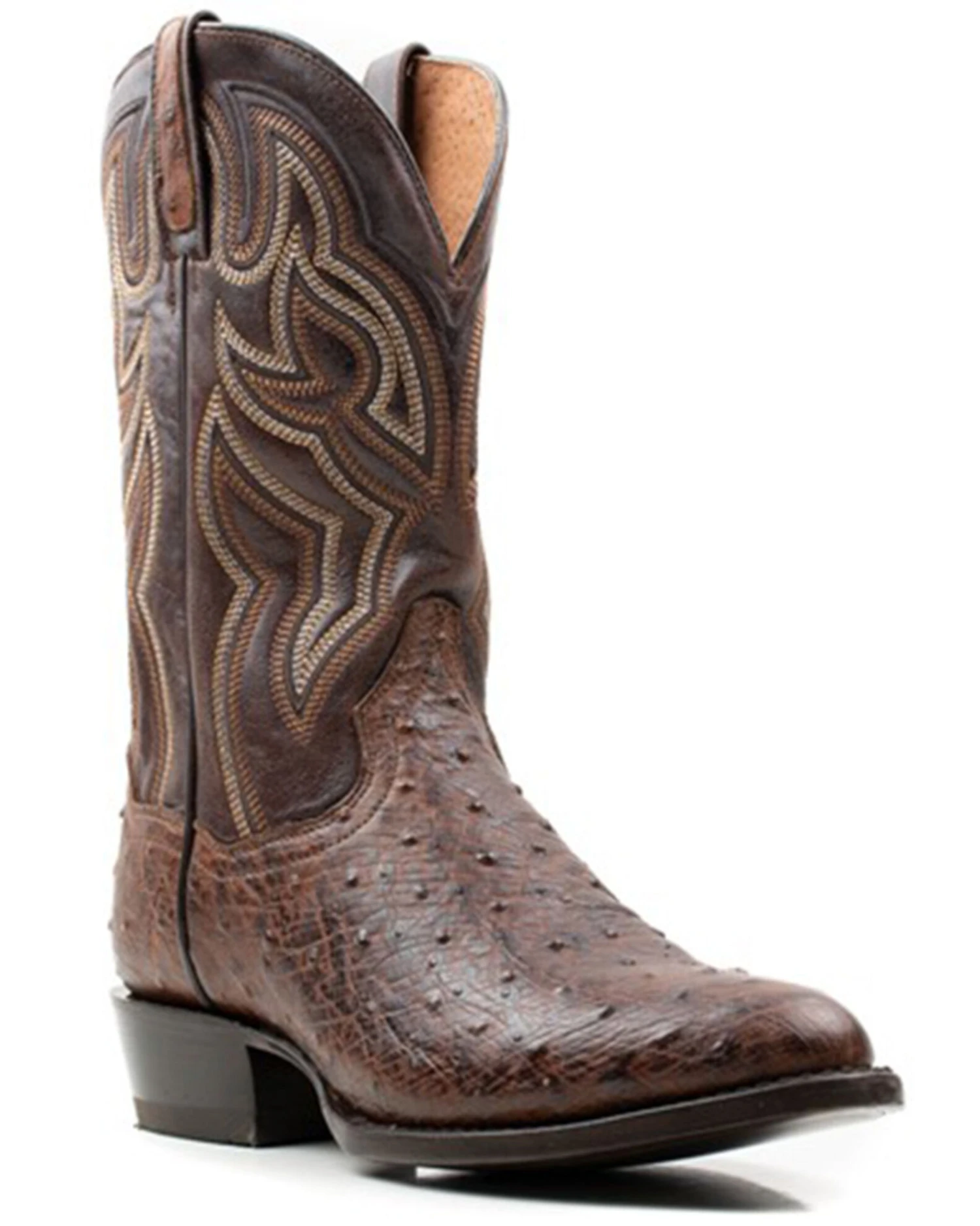 Dan Post Men's 12" Hand Quill French Exotic Western Boots - Medium Toe 7 Dan Post Men's 12" Hand Quill French Exotic Western Boots - Medium Toe - Image 5