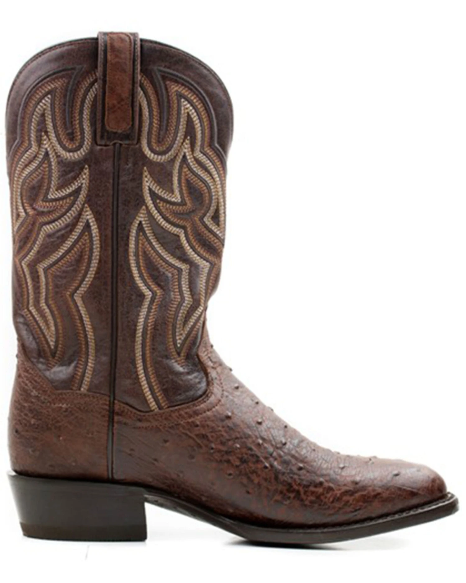 Dan Post Men's 12" Hand Quill French Exotic Western Boots - Medium Toe 6 Dan Post Men's 12" Hand Quill French Exotic Western Boots - Medium Toe - Image 4