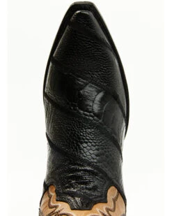 Dan Post Men's Ostrich Leg Exotic Western Boot - Snip Toe -Fashion Shoes Store 2000381785 001 P6