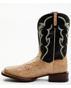 Dan Post Men's Hand Ostrich Quill Western Boots - Broad Square Toe 12 Dan Post Men's Hand Ostrich Quill Western Boots - Broad Square Toe -Fashion Shoes Store 2000381788 100 P3