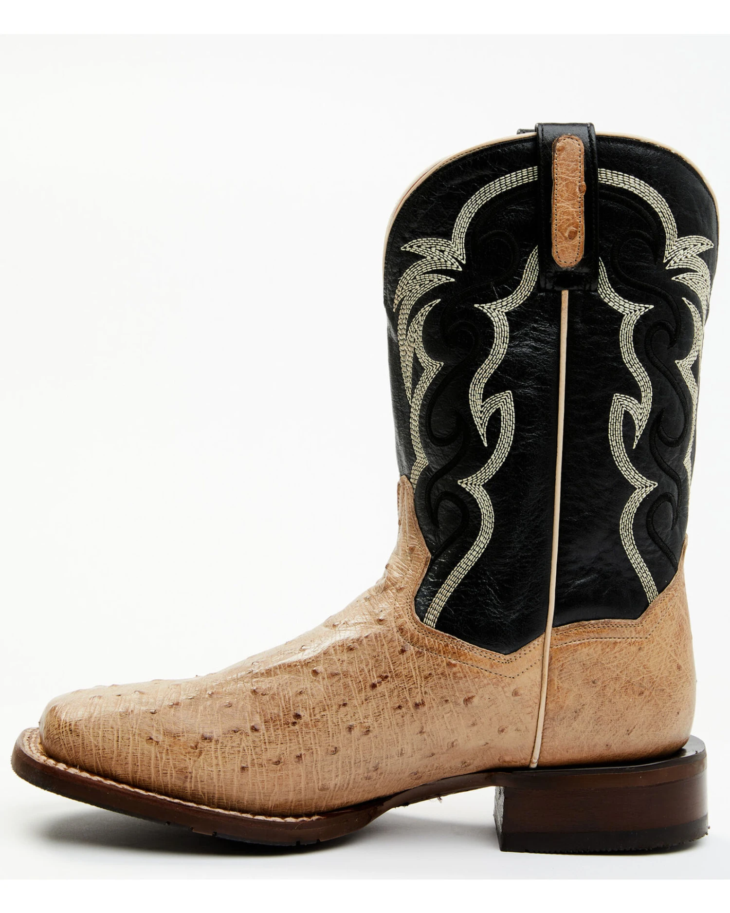 Dan Post Men's Hand Ostrich Quill Western Boots - Broad Square Toe 6 Dan Post Men's Hand Ostrich Quill Western Boots - Broad Square Toe - Image 4