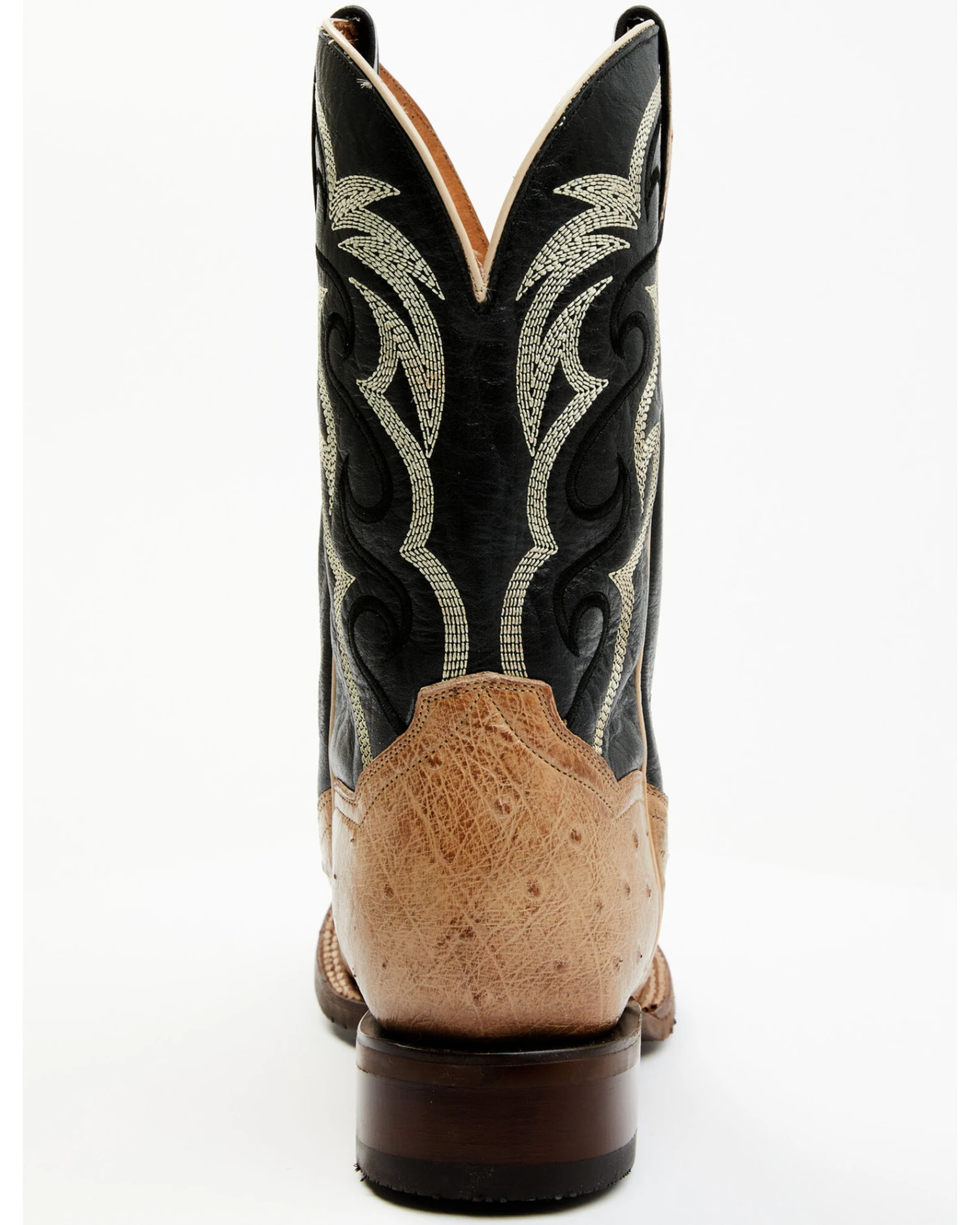 Dan Post Men's Hand Ostrich Quill Western Boots - Broad Square Toe 4 Dan Post Men's Hand Ostrich Quill Western Boots - Broad Square Toe - Image 2