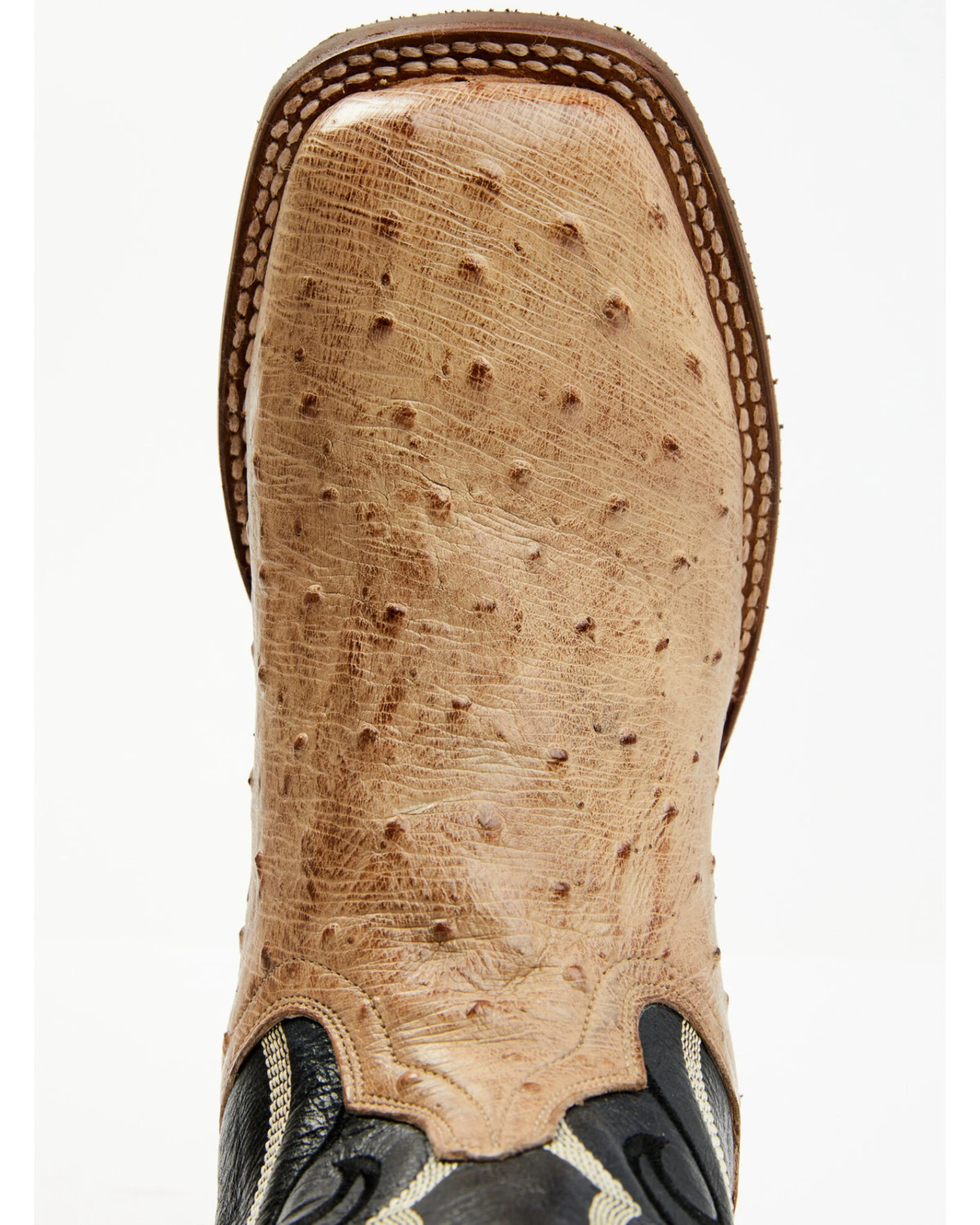 Dan Post Men's Hand Ostrich Quill Western Boots - Broad Square Toe 9 Dan Post Men's Hand Ostrich Quill Western Boots - Broad Square Toe - Image 7