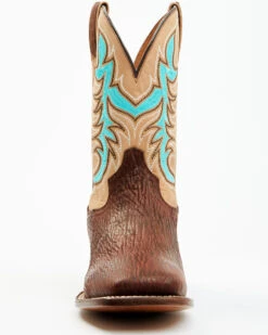 Dan Post Men's Exotic Shark Western Boots - Broad Square Toe -Fashion Shoes Store 2000381793 201 P4