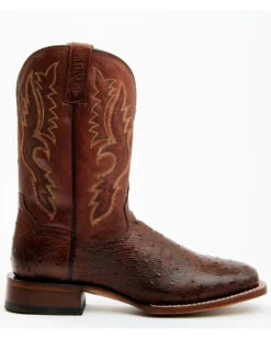 Dan Post Men's Exotic Full Quill Ostrich Western Boots - Broad Square Toe -Fashion Shoes Store 2000381797 220 P2