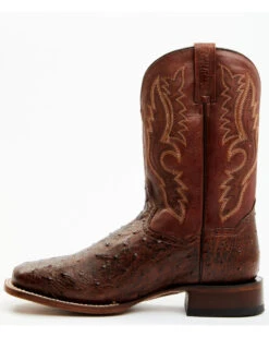 Dan Post Men's Exotic Full Quill Ostrich Western Boots - Broad Square Toe -Fashion Shoes Store 2000381797 220 P3
