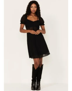 Beyond The Radar Women's Cap Sleeve Lace Dress -Fashion Shoes Store 2000382217 001 P2