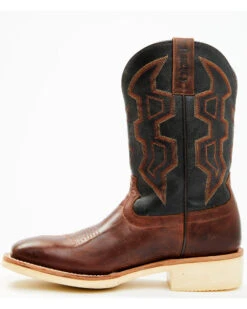 RANK 45 Men's Bullet Saddle Western Performance Boots - Broad Square Toe -Fashion Shoes Store 2000385292 933 P3