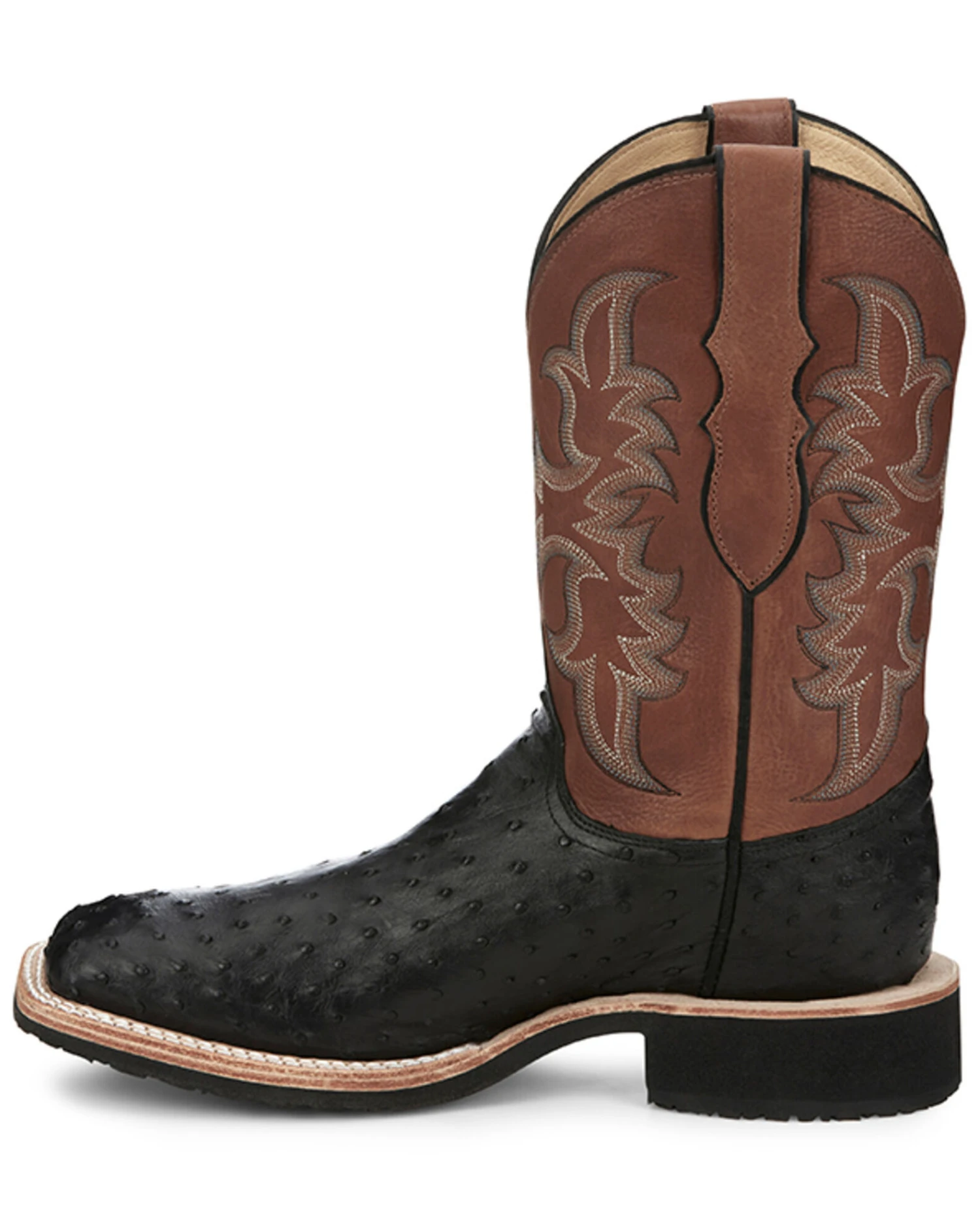Justin Men's Drover Exotic Full Quill Ostrich Western Boots - Broad Square Toe 7 Justin Men's Drover Exotic Full Quill Ostrich Western Boots - Broad Square Toe - Image 5