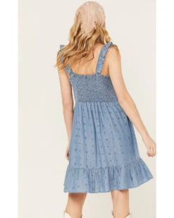 Ariat Women's Paisley Print Pursuit Denim Dress -Fashion Shoes Store 2000386650 400 P4