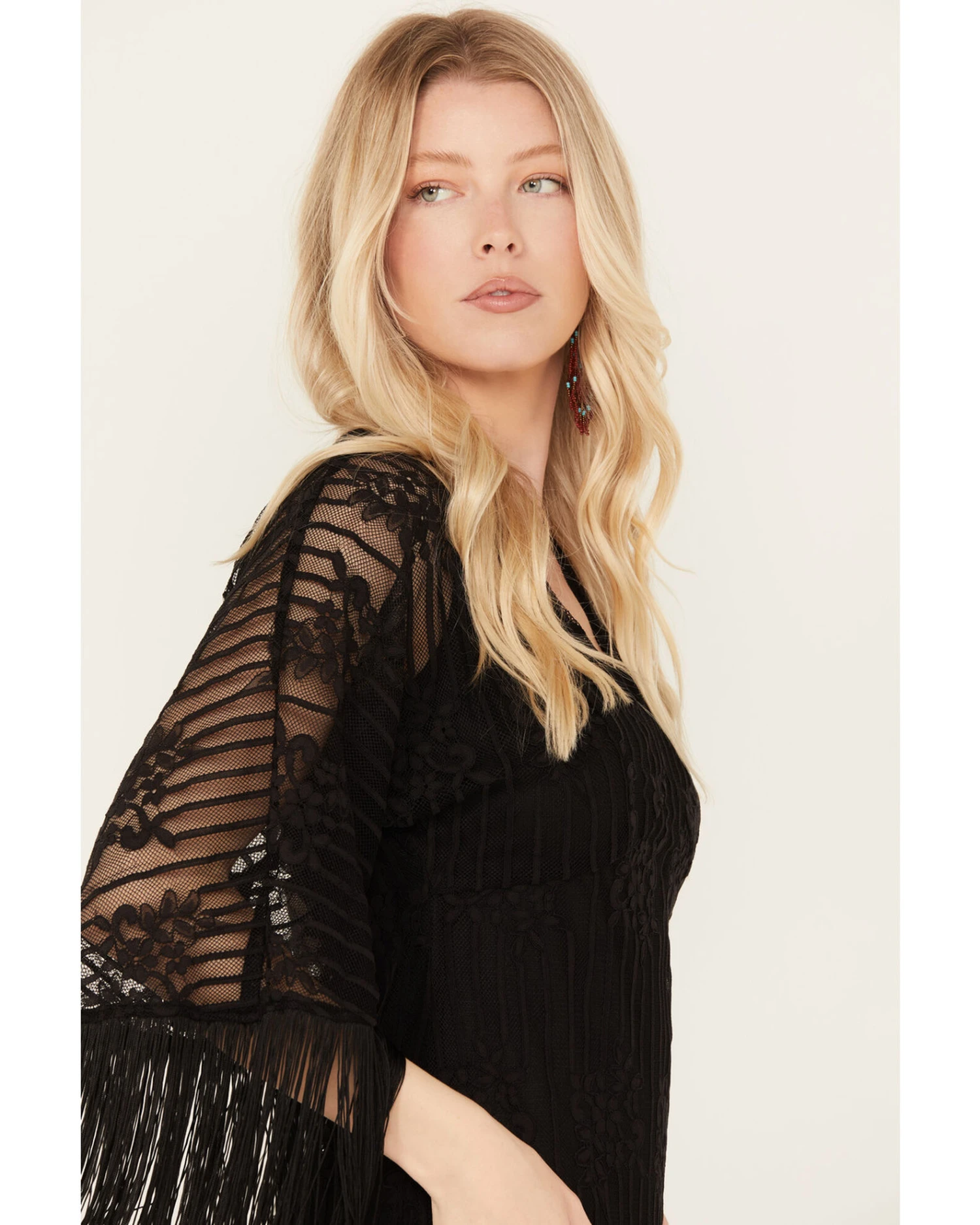 Idyllwind Women's Celosia Lacy Fringe Dress 4 Idyllwind Women's Celosia Lacy Fringe Dress - Image 2