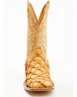 Cody James Men's Exotic Pirarucu Western Boots - Broad Square Toe -Fashion Shoes Store 2000386768 700 P4