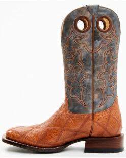 Cody James Men's Exotic Ostrich Western Boots - Broad Square Toe -Fashion Shoes Store 2000386785 235 P3