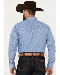 Ariat Men's Wrinkle Free Wren Print Button-Down Long Sleeve Western Shirt -Fashion Shoes Store 2000387220 401 P4