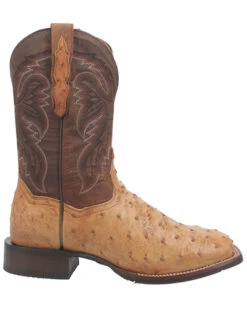 Dan Post Men's Alamosa Full Quill Ostrich Western Performance Boots - Broad Square Toe -Fashion Shoes Store 2000395867 295 P2
