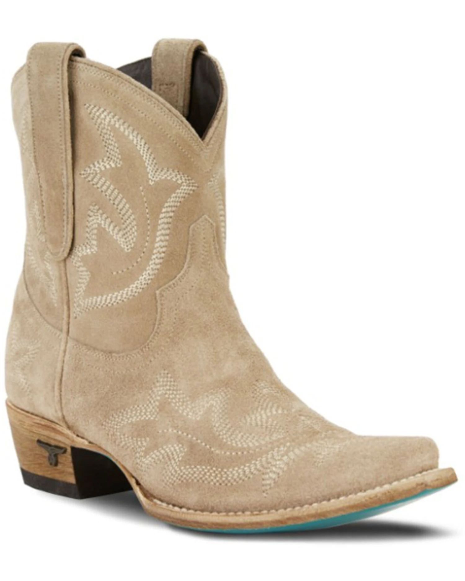 Lane Women's Saratoga Suede Booties - Snip Toe 8 Lane Women's Saratoga Suede Booties - Snip Toe - Image 6